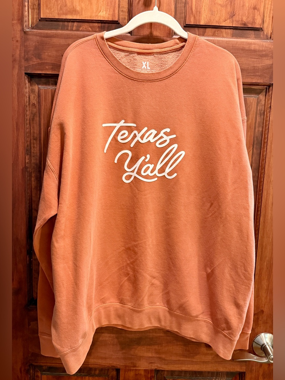 Texas Y'all Crewneck Sweatshirt - Rust
